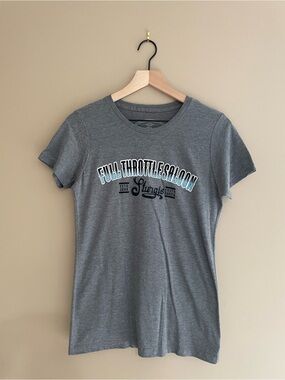 Full Throttle Saloon Gray Short Sleeve Tee